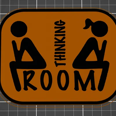 Bảng Treo Toilet “Thinking Room”