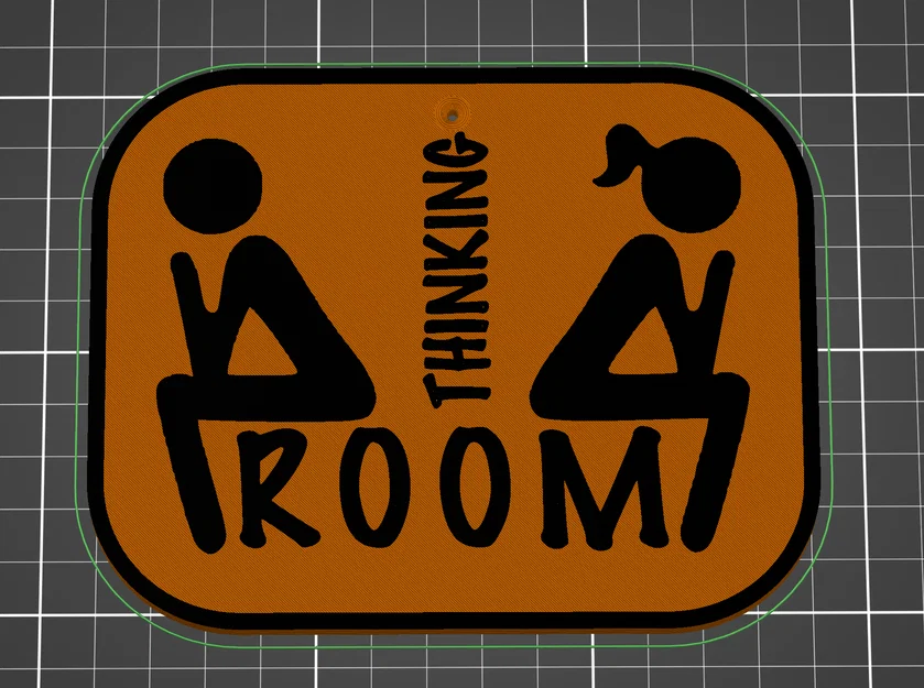 Bảng Treo Toilet “Thinking Room” - Image 2