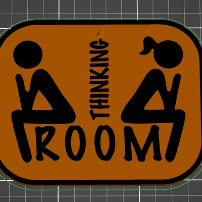 Bảng Treo Toilet “Thinking Room”