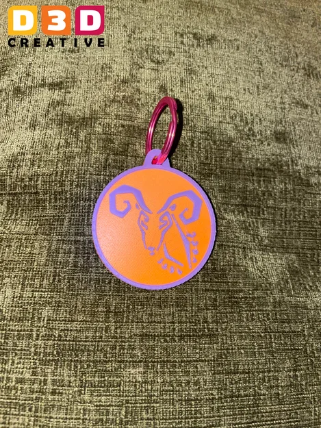 Dấu Hiệu 12 Cung Hoàng Đạo - Móc Khóa (Key Chain/Key Ring/Key Tag) - Image 2