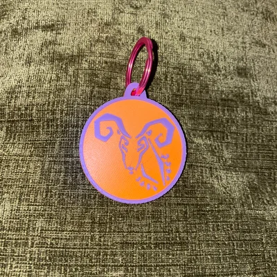 Dấu Hiệu 12 Cung Hoàng Đạo - Móc Khóa (Key Chain/Key Ring/Key Tag)