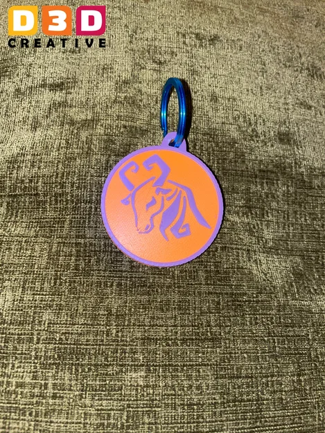 Dấu Hiệu 12 Cung Hoàng Đạo - Móc Khóa (Key Chain/Key Ring/Key Tag) - Image 3