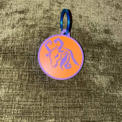 Dấu Hiệu 12 Cung Hoàng Đạo - Móc Khóa (Key Chain/Key Ring/Key Tag)