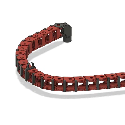Bambu Lab P1P Printable Cable Drag Chain (xích dẫn cáp in 3D)