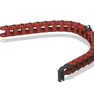 Bambu Lab P1P Printable Cable Drag Chain (xích dẫn cáp in 3D)