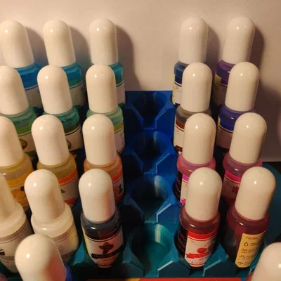 Kệ để chai Alcohol Ink/Paint (21mm) – 24 chai