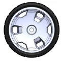 Phụ tùng thay thế: Black MAX - 1:1 - Bánh xe máy cắt cỏ 8 inch - Thumbnail 2