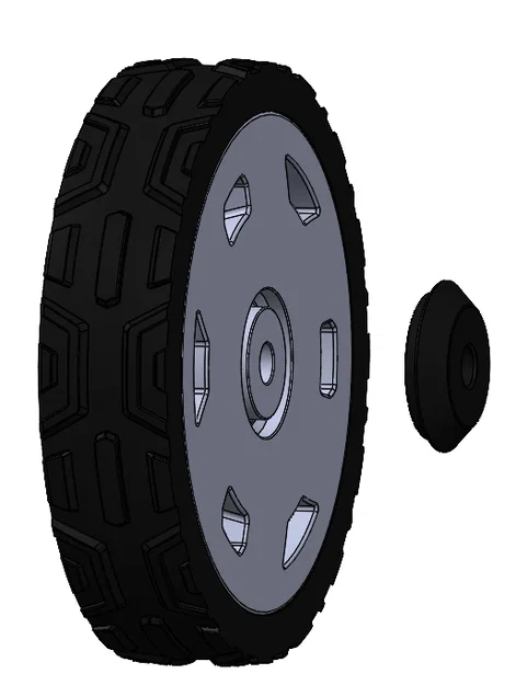 Phụ tùng thay thế: Black MAX - 1:1 - Bánh xe máy cắt cỏ 8 inch - Image 5