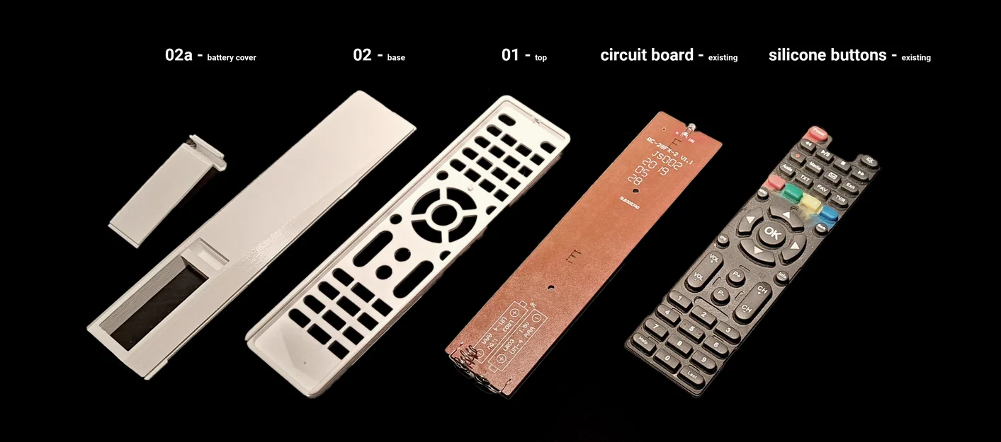 Vỏ remote TV RC-28FX-2 V1.1 (TV Remote Control Shell/Case) - Image 2