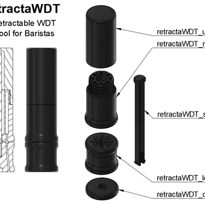 retractaWDT - Dụng cụ WDT dạng thu gọn cho barista