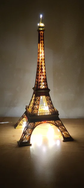 Tháp Eiffel 30 cm (4 phần) - có đèn - Image 1