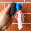 Túi đựng khăn lau kính (eyeglasses wipe pouch) gắn móc khóa - Thumbnail 4