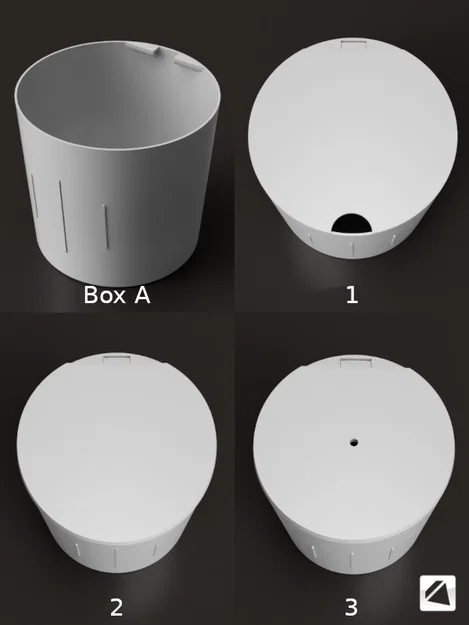 Hộp để đồ hộc để ly xe hơi (parametric) - Car Cupholder Boxes - Image 3