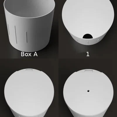 Hộp để đồ hộc để ly xe hơi (parametric) - Car Cupholder Boxes