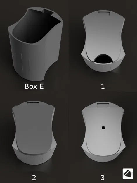 Hộp để đồ hộc để ly xe hơi (parametric) - Car Cupholder Boxes - Image 7