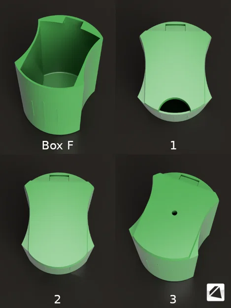 Hộp để đồ hộc để ly xe hơi (parametric) - Car Cupholder Boxes - Image 8