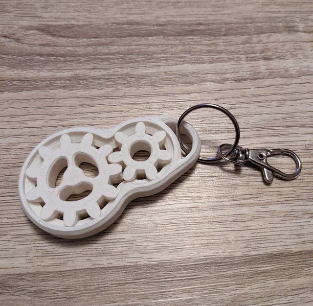 Móc khóa bánh răng Gear Fidget - Đồ chơi giảm stress độc đáo - Image 1