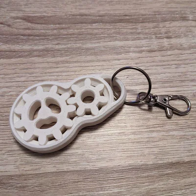 Móc khóa bánh răng Gear Fidget - Đồ chơi giảm stress độc đáo