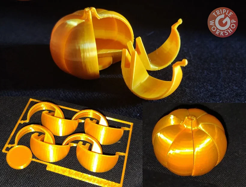 Pumpkin Kit Card 2023: Mô hình quả bí ngô lắp ráp in 3D độc đáo - Image 1