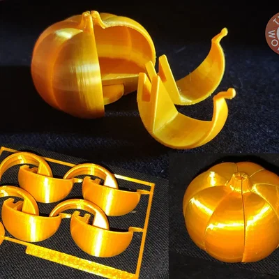Pumpkin Kit Card 2023: Mô hình quả bí ngô lắp ráp in 3D độc đáo