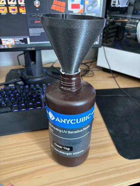 Phễu rót nhựa 3D in 3D chuyên dụng cho chai Anycubic Resin - Image 2