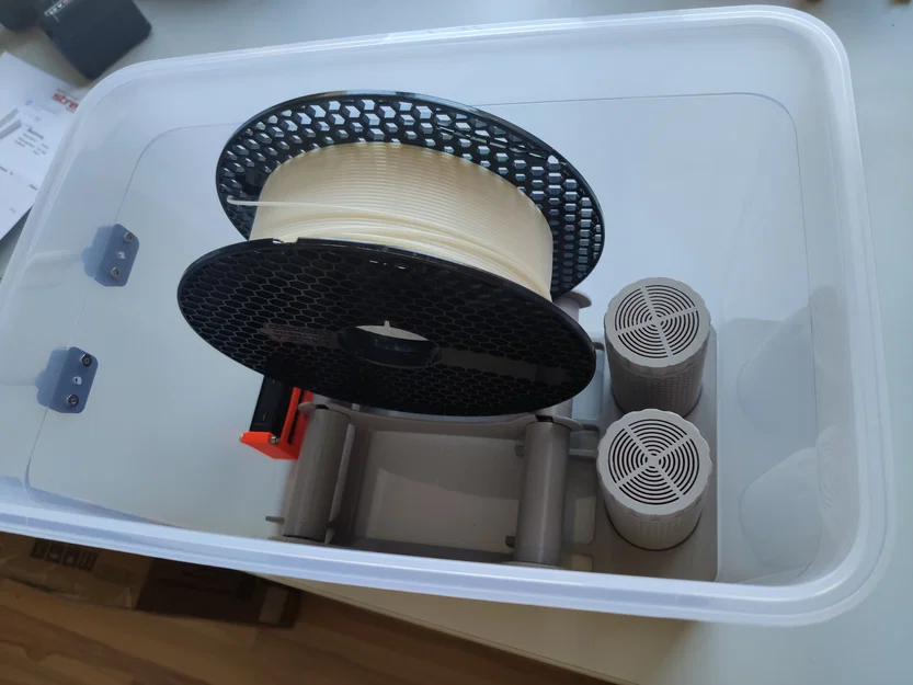 Hộp sấy filament IKEA 365+ 10,6L: 2 ống silica + hygrometer (PRUSAMENT 2 cuộn) - Image 1