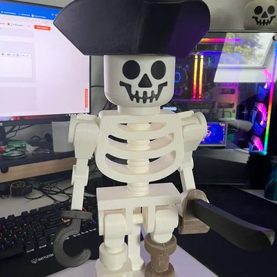 Chân đế trưng bày mô hình Lego Skeleton in 3D