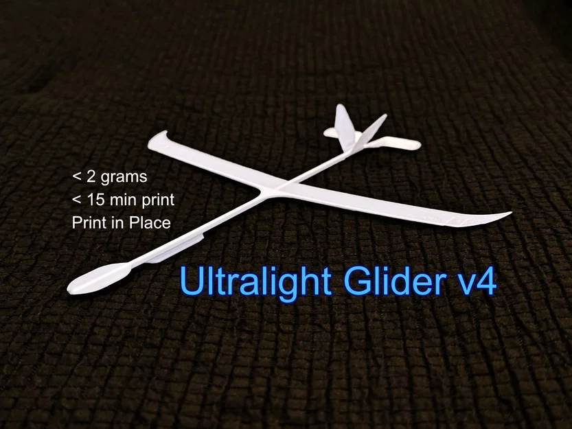 Glider siêu nhẹ 2g Ultralight (print in place) - Image 1