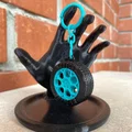 Móc khóa hình bánh xe 3D cực ngầu - Phụ kiện cá tính cho người yêu xe - Thumbnail 1