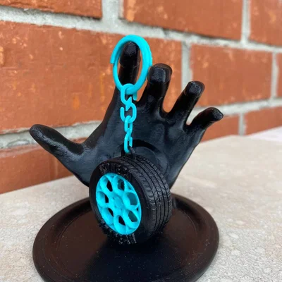 Móc khóa hình bánh xe 3D cực ngầu - Phụ kiện cá tính cho người yêu xe