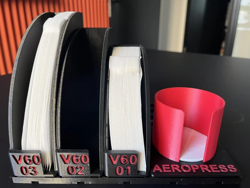 Khay Gridfinity đựng giấy lọc cà phê - V60, Aeropress, Vacuum Pot, Chemex - Image 2