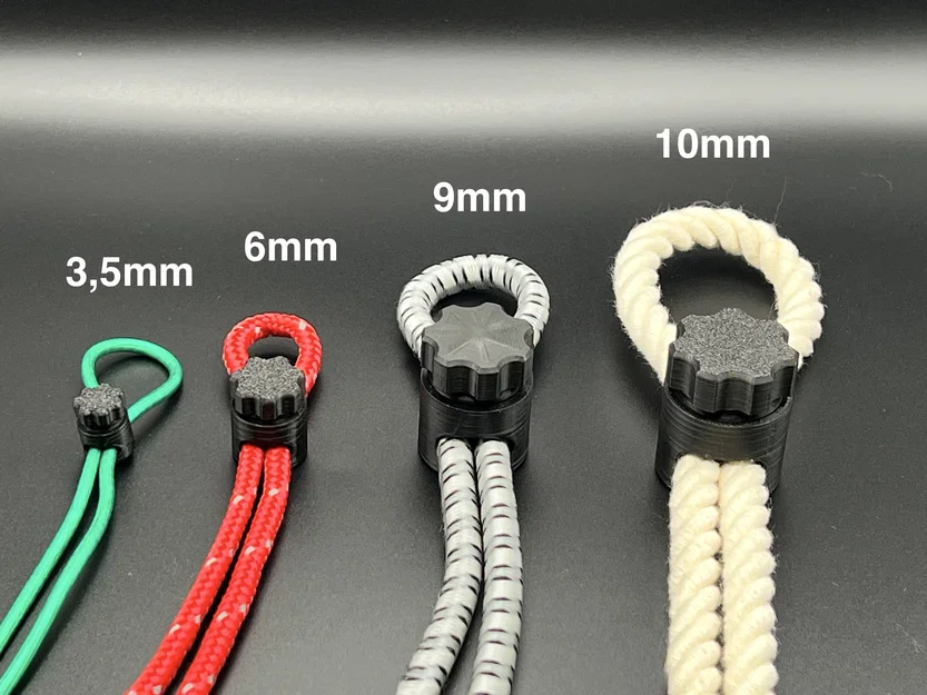 Kẹp dây & tăng dây điều chỉnh (Parametric) - Adjustable Rope Clamp Rope Tensioner - Image 1