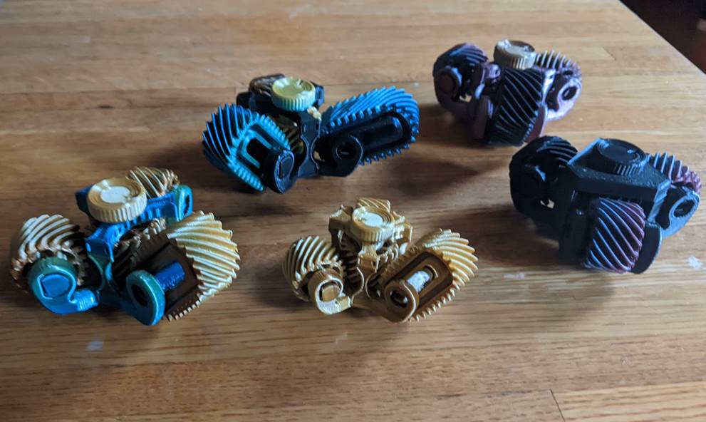 Fidget Spinner Bánh Răng Hình Bầu Dục Độc Đáo - Tự In 3D - Image 1