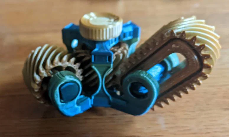 Fidget Spinner Bánh Răng Hình Bầu Dục Độc Đáo - Tự In 3D - Image 2