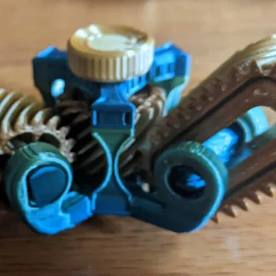 Fidget Spinner Bánh Răng Hình Bầu Dục Độc Đáo - Tự In 3D