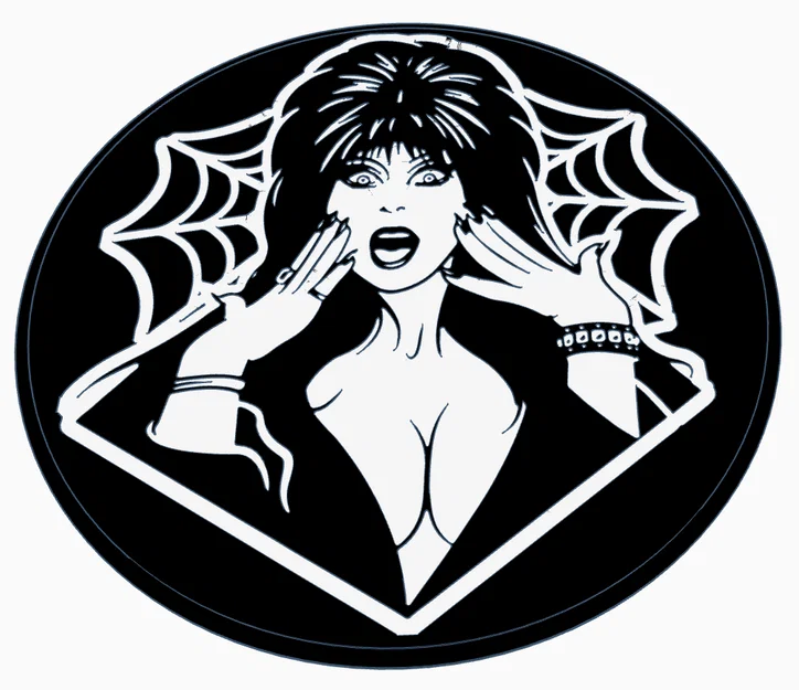 Mô hình trang trí Elvira cho đèn trà Halloween 3D - Image 2