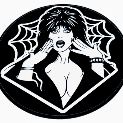 Mô hình trang trí Elvira cho đèn trà Halloween 3D