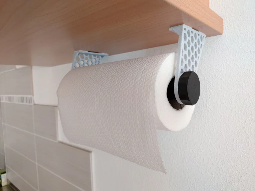 Giá treo giấy lau bếp ren (Threaded paper towel holder) - Image 1