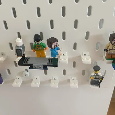 Giá treo Lego lên bảng IKEA Skadis (Sử dụng Skadis Lock System)