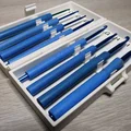 Hộp đựng kim móc len (Crochet Hook Storage Box #1) - Thumbnail 1