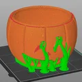 Pumpkin – Bộ 12 Jack-o'-lantern Halloween nắp tháo rời - Thumbnail 2