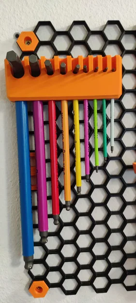 Giá treo lục giác Wera Hex Plus cho bảng Honeycomb Storage Wall - Image 1