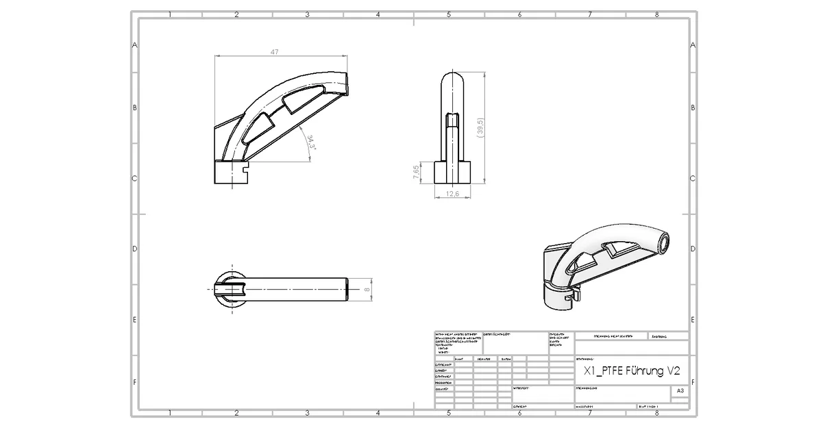 Bộ bảo vệ ống PTFE cho đầu in máy in 3D Bambu Lab X1/X1C - Image 4