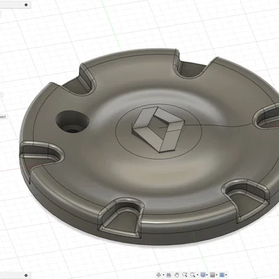Nắp chụp mâm xe Renault Laguna I (Part 7700428725) - File in 3D