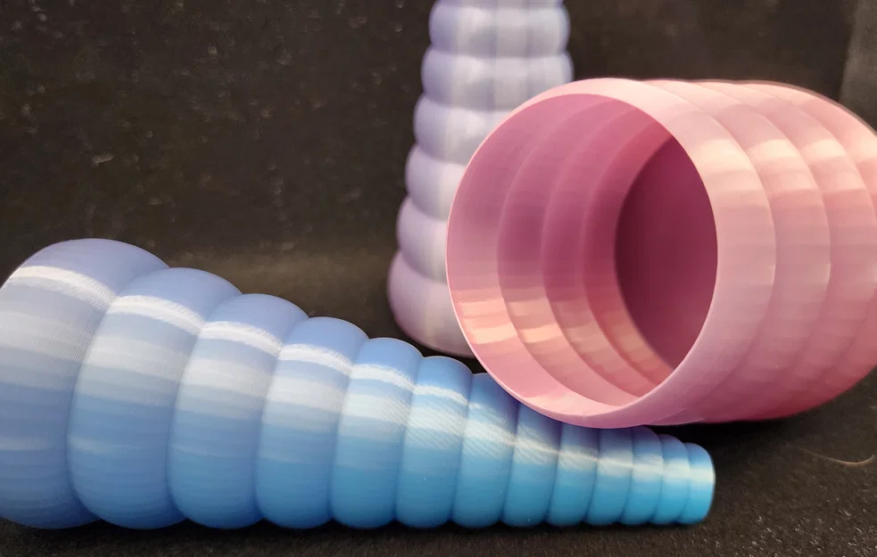 Bộ sưu tập Smooth Stack Spiral Vases - Bình hoa 3D tinh tế, hiện đại - Image 2