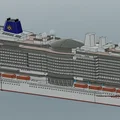 Tàu du lịch P&O Cruise Ship Iona (tỉ lệ 1:500) – in nhiều phần, đa màu - Thumbnail 10