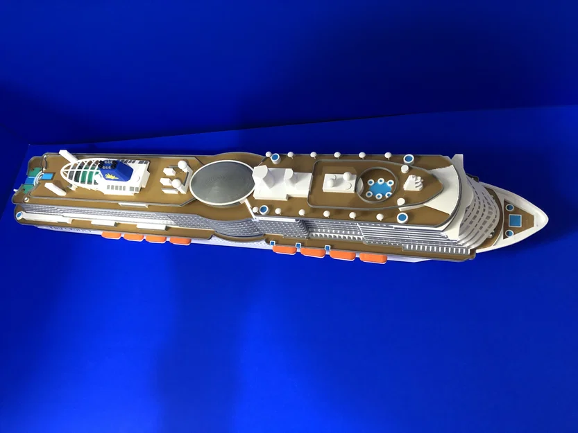 Tàu du lịch P&O Cruise Ship Iona (tỉ lệ 1:500) – in nhiều phần, đa màu - Image 14