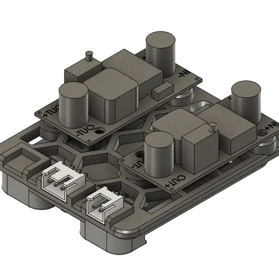 Giá gắn Buck Converter lên DIN rail