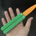 Dao bướm Cà rốt (bản dài) - Carrot Balisong (Long model) - Thumbnail 1