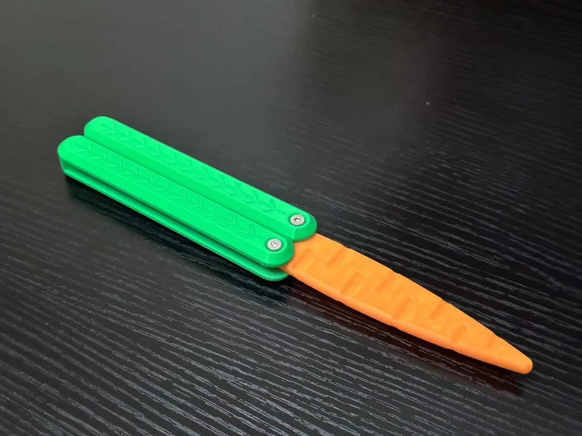 Dao bướm Cà rốt (bản dài) - Carrot Balisong (Long model) - Image 2